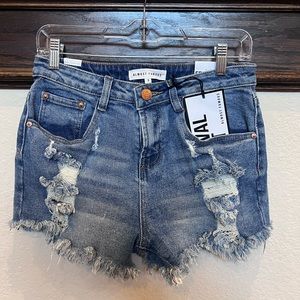 Almost Famous Distressed Jean Shorts